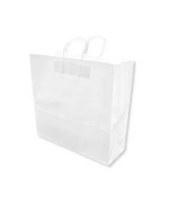 Alternative view of Sac Blanc 45x16x44cm 120g à poignées torsadées – par 250 pièces