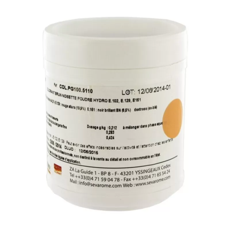 Cerf Dellier Colorant Poudre Alimentaire Noisette 100 G – Image 2