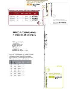 Alternative view of Embouts et Rallonges Maco B-TV BTV Multi-Matic
